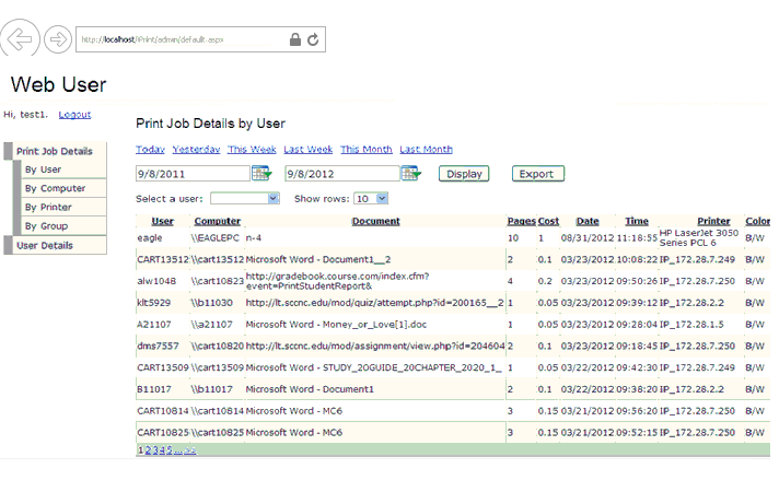 printer manager web